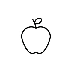 Apple Line Icon, Vector, Illustration, Logo Template. Suitable For Many Purposes.