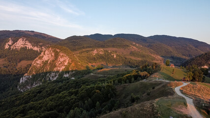Fototapeta na wymiar Picturesque View in Romania.