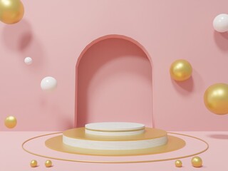 abstract geometric podium background branding product presentation 3d rendering