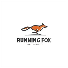 Red Fox Logo Design Vector Image