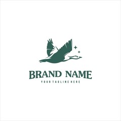 Fototapeta premium Goose Bird Logo Design Vector Image