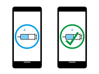 スマートフォンとワクチン接種の証明