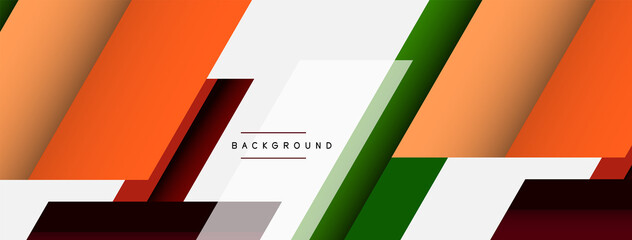 Background. Geometric diagonal square shapes and lines abstract composition. Vector illustration for wallpaper banner background or landing page