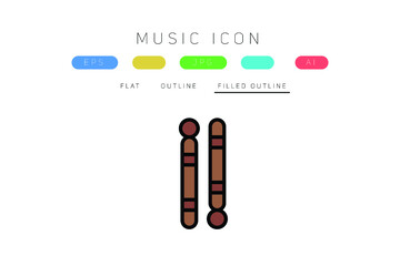 Drum Stick Icon