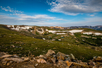 Summit view in the Beartooth Mountains