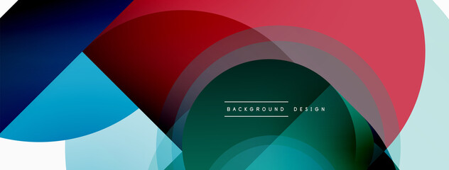 Obraz premium Geometrical minimal wallpaper. Geometric shapes. Vector illustration for wallpaper banner background or landing page