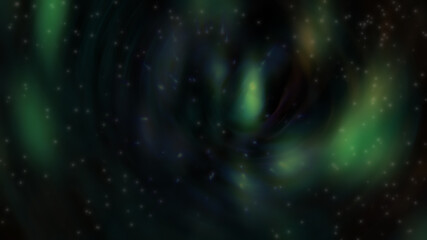 Abstract green glowing blurred gradient background.