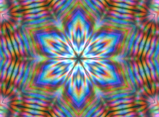 Abstract multicolored symmetrical kaleidoscope background.