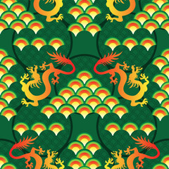 Dragon japanese pattern 13