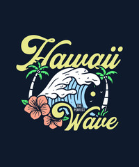 Summer Hawai Holiday Illustration