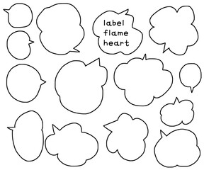 label flame Heart002