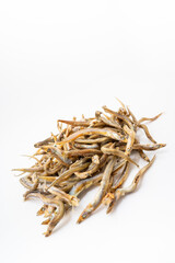 Fresh dried small salted fish with local characteristics along the coast