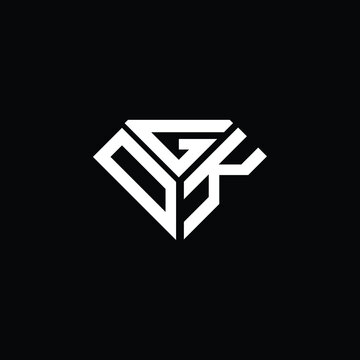 DGK letter logo creative design. DGK unique design, OGK letter logo creative design. OGK unique design