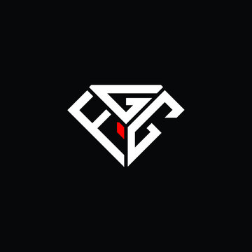 FGG letter logo creative design. FGG unique design