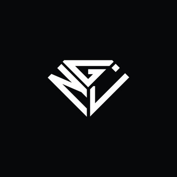 NGJ letter logo creative design. NGJ unique design