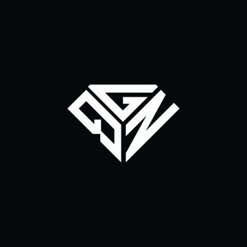 QGN letter logo creative design. QGN unique design
