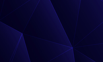 Futuristic blue low poly background, abstract geometric rumpled triangular style. vector illustration.