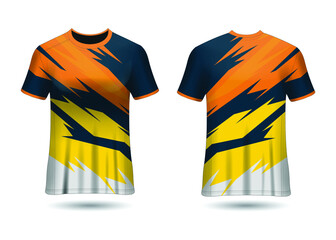 Sports Racing  Jersey Design Vector Template