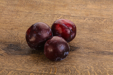 Ripe and sweet purple plum
