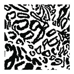 Vector illustration of tiger print. Leopard texture as a blank for a designer, logo, icon, zoo, wallpaper