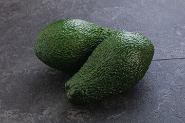Fresh ripe green organic exotic avocado