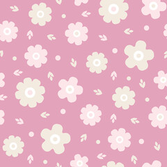 Seamless vector floral pattern. Stylish background for design, fabric, textile etc.