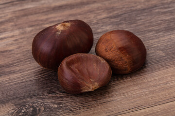 Organic natural sweet Chestnut heap