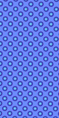 Fototapeta na wymiar Pattern on a blue background blue circles with abstract pattern