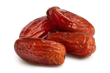 Dates isolated on white background with clipping path and full depth of field.
