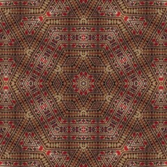 Traditional mixed Embroidery design concept. Antique illustration art for website, user interface theme. Interior decoration idea. Abstract pattern for the carpet background