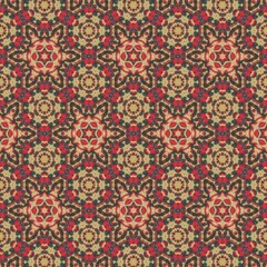 Traditional mixed Embroidery design concept. Antique illustration art for website, user interface theme. Interior decoration idea. Abstract pattern for the carpet background