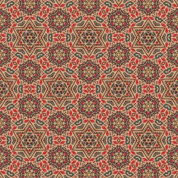 Traditional mixed Embroidery design concept. Antique illustration art for website, user interface theme. Interior decoration idea. Abstract pattern for the carpet background