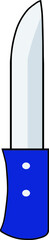Clip art of blue knife
