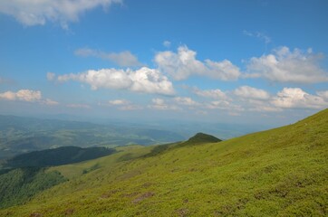 landscape with mountains and sky
