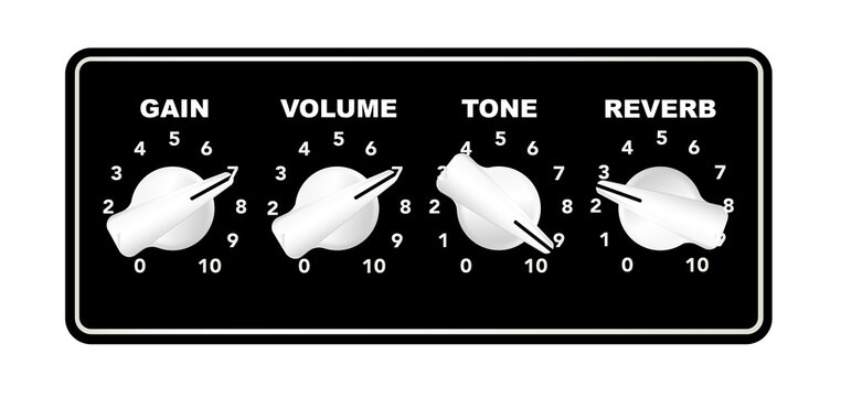 Guitar Ampifier Chicken Head Control Knobs