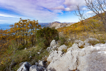 Fototapeta na wymiar Scenic view of Croatian mountains.