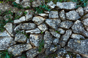 Stone wall. Natural background or texture.