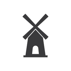 Windmill logo vector - obrazy, fototapety, plakaty