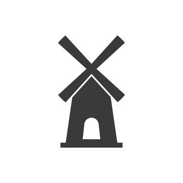 Windmill logo vector