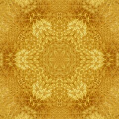 Mystical gold texture art for foil, digital paper, textile, ceramic tiles, and wrapper printing. Golden pattern background design with wooden finishing for interior decoration