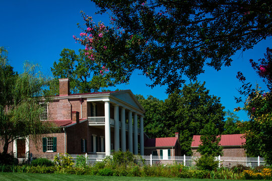 View of Hermitage, Nashville, Tennessee, home of President Andrew Jackson