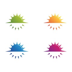 Sun logo icon set