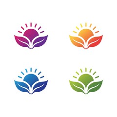 Fototapeta na wymiar Sun logo icon set