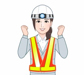 Obraz premium 建設業の女性