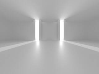 White Modern Background. Abstract Building Concept