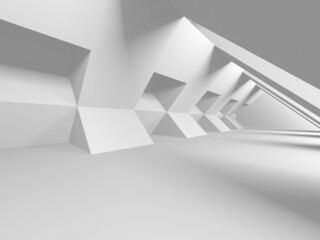 Abstract White Architecture Design Concept