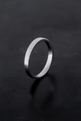 white gold Platinum rings, Jewelry background.