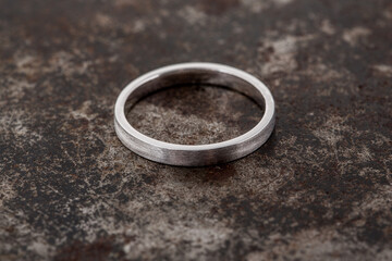 white gold Platinum rings, Jewelry background.