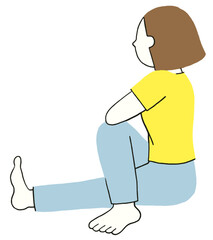 ストレッチする女性