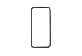 blank mobile phone screen close up on white background, mockup